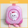 Toddler Girl Boy Backpack With Cartoon Cat Design And Durable Material For School