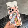 AniME-T-Том и Джерри Кавайный Чехол для Телефона Для IPhone 17 Air 16 E Pro Max 15 14 13 Mini 12 Pro 11 Max Plus Черный Мягкий Чехол