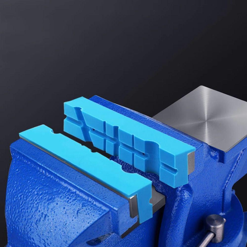 Blue Rubber Vise Jaw Pads Magnetic Vise Protective Jaws Vise Protection Strip Arts And Crafts