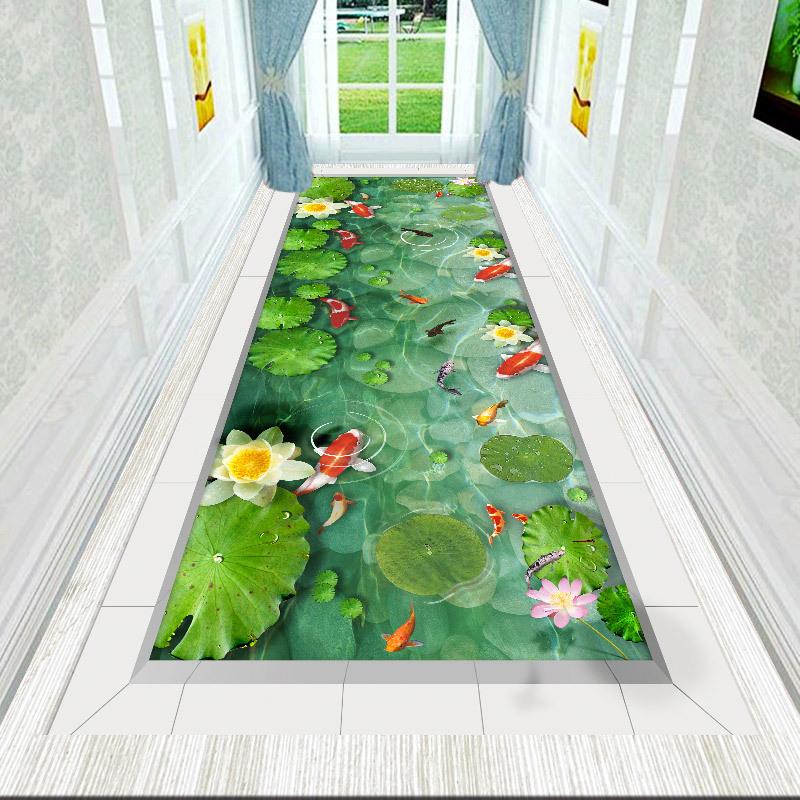 3D Гостиная Красивый Пейзаж Напольный Коврик Ковер Спальня Полноразмерная Кровать Прикроватный Коврик Для Ползания Журнальный Столик Входная Дверь Коврик