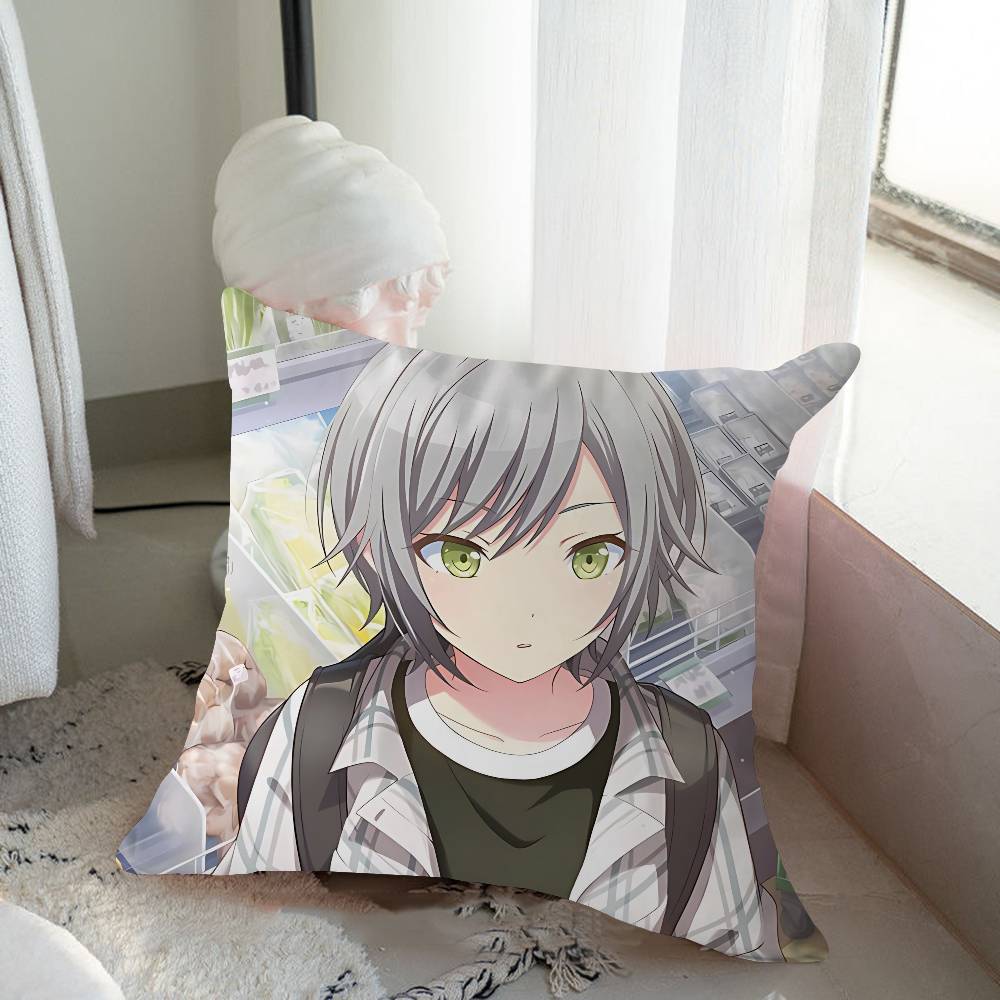 Anime H-Hinomori S-Shiho Pillow Cover Design Cushion Cover Decor Holiday Decorati