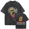 Washed Anime T-Shirt Bizarre Vintage T-Shirt Muol T-Shirt Graphic Casual Mmha Male Female Adventure Avdad