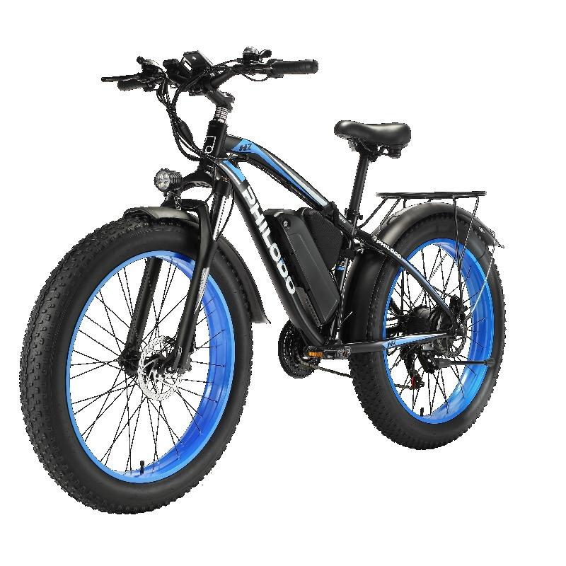 H7PRO Adult Electric Bicycle1000W 48V17.5AH Battery Hydraulic Brake E-bike 26Inch Fat Tire Mountain Off-Road Electric Motorcycle