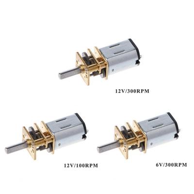 DC 6/12V 100/300RPM Микроредукторный мотор-редуктор с металлическим колесом редуктора