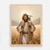 Shepherd Saves the One Retro Jesus Christ Canvas Poster Jesus Shepherd Art Prints Jesus and Lamb Art Canvas Painting Decor