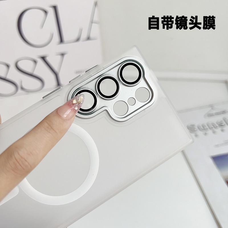 Translucent Lens Protect Shockproof Case For Samsung S26 S25FE S25 S24 S23 FE S22 Ultra Plus For Magsafe Magnetic Cover