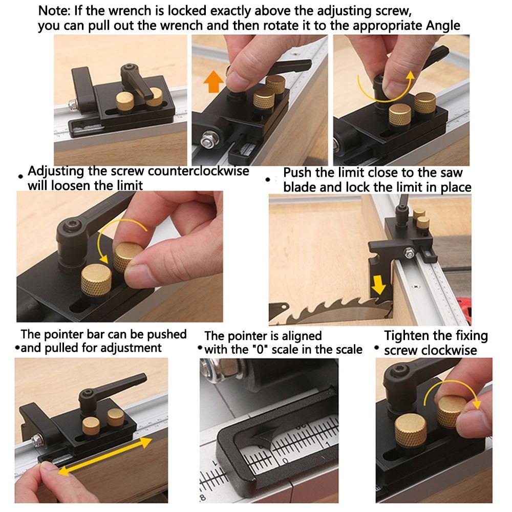 С Шкалой Часть Настольной Пилы Т-образные Пазы Слот Деревообработка Миторный Паз Деревообработчики