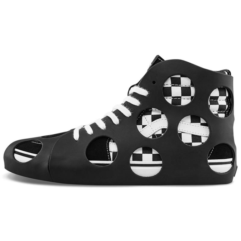 Vans Sk8 Hi Cage Vlt Lx 'Polka Dot Checkered Black' Vans VN0A5FBW2UG