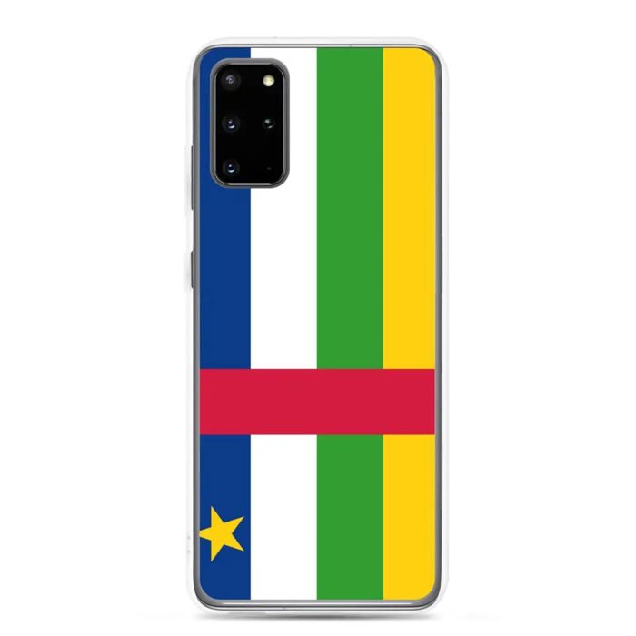 Coque Téléphone - Samsung - Galaxy S20 Ultra - Drapeau République Centrafricaine - Souple - Multicolore