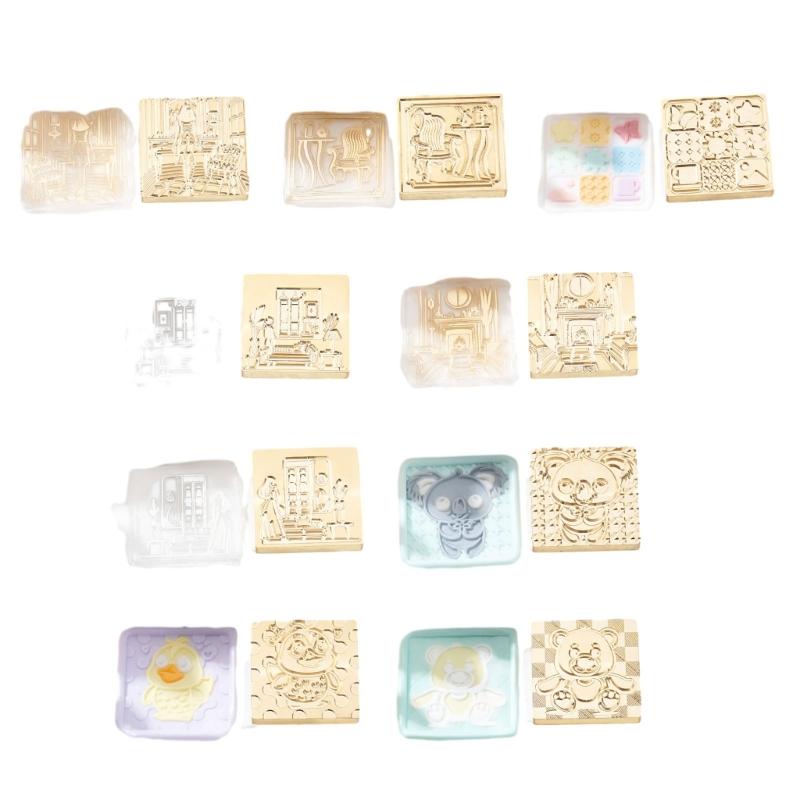 Bear Wax Seal Stamp Brass Animal Series Sealing Wax Stamp for DIY Envelope Wedding Birthday Invitation Card Scrapbooking