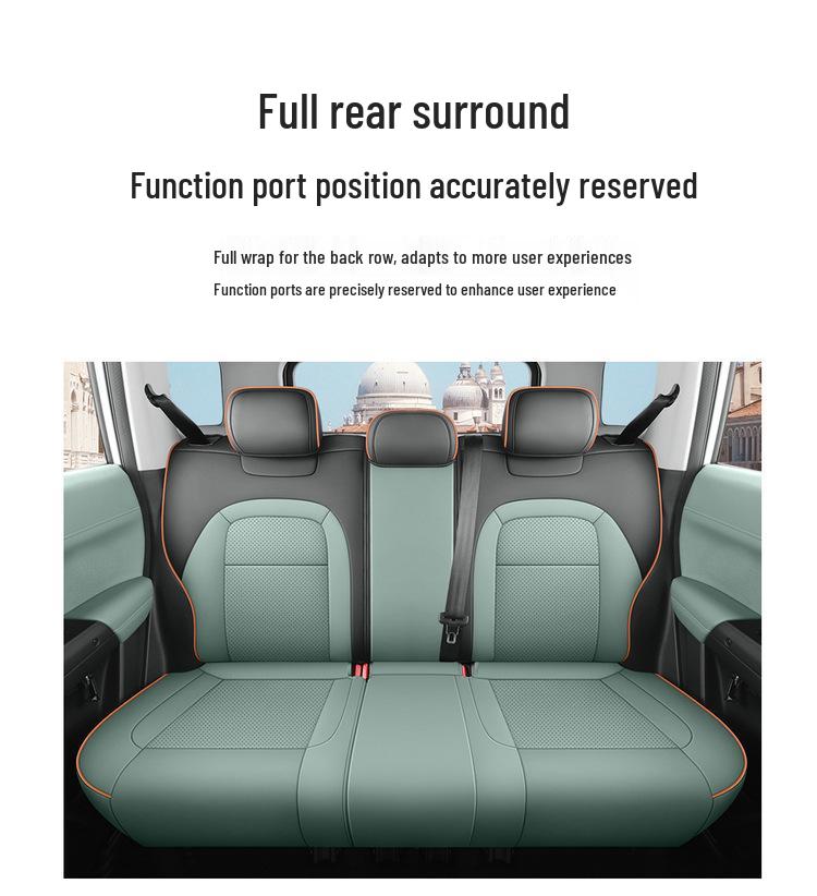 Новая универсальная 5-местная полностью кожаная подушка на автомобильное сиденье для Car03 - Все сезоны