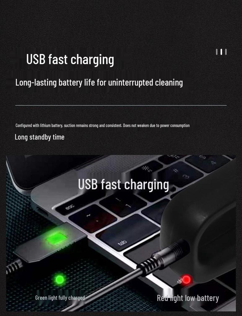 Мини-ручной портативный пылесос высокой мощности двойного назначения для автомобиля и дома