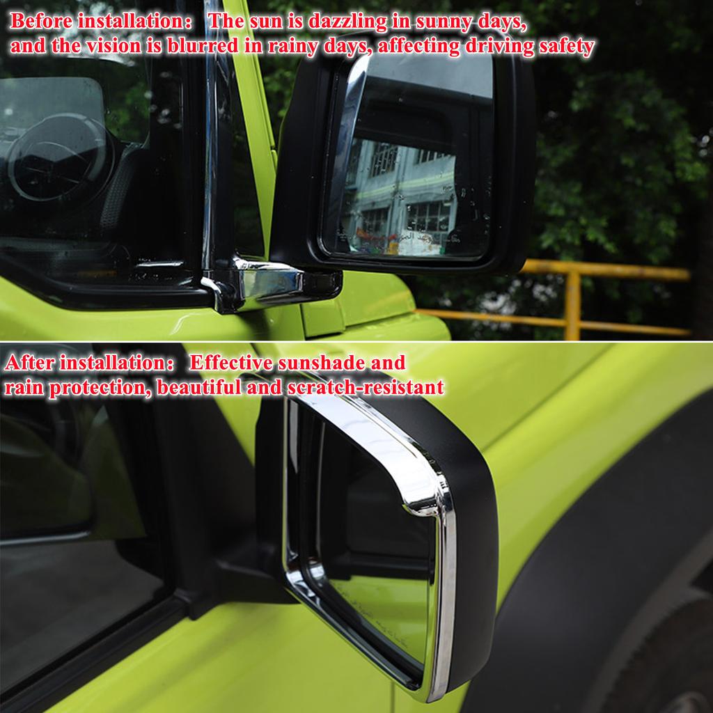 Внешнее зеркало заднего вида автомобиля, украшение для бровей, крышка, рамка, наклейки для Suzuki Jimny JB64 JB74-2023, авто