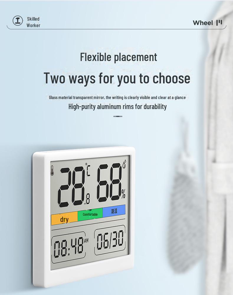 Цифровой настенный термогигрометр Green Forest для точного мониторинга в помещении