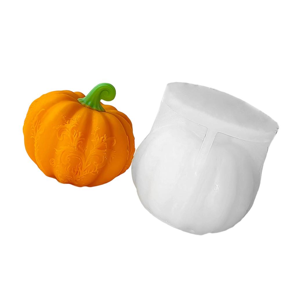 Форма для свечи в виде тыквы Хэллоуин Силиконовые формы Формы для украшений Формы для литья Формы для гипса для украшения дома