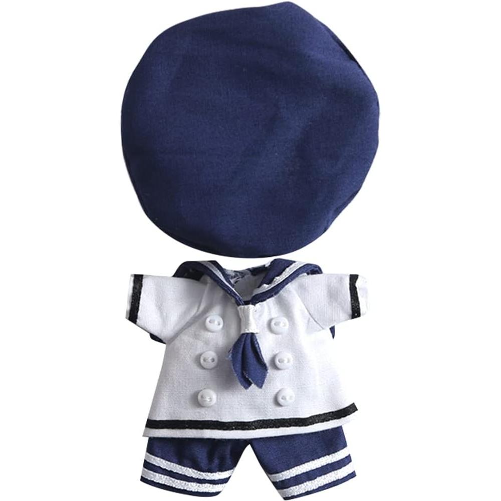 Highawk Obitsu 11 Одежда Ob11 Obitsu Кукла 11 см Тело Наряд Матросская униформа 12 минут P9 Кукла Темно-синий Obitsu Тело Набор из 3 предметов Утиный Синий Утиный Синий