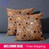 1 Pieces -2D Flat Printing Autumn Leaf Pumpkin Pattern Throw Pillows Polyester Pillowcase Sofa Decorative Cushion Cover