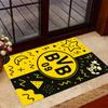 Нескользящие коврики с логотипом Bvb 09 в стиле Splatter Art - Полиэстер, Декор для дома, Подходят для спален, гостиных, прихожих, студий и в качестве декора