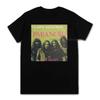 Черная футболка с принтом рок-группы Black Sabbath Мужская Женская Черная Оверсайз С коротким рукавом Большого размера Футболка Унисекс Уличная одежда