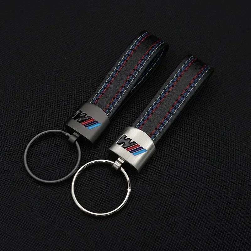 BABA1 Car Sticker 2025 Hot For BMW Car Emblem Keychain Metal Fine Leather Keyring Chain For BMW X1 X2 X3 X5 X4 X6 X7 G30 G20 G32 G11 G