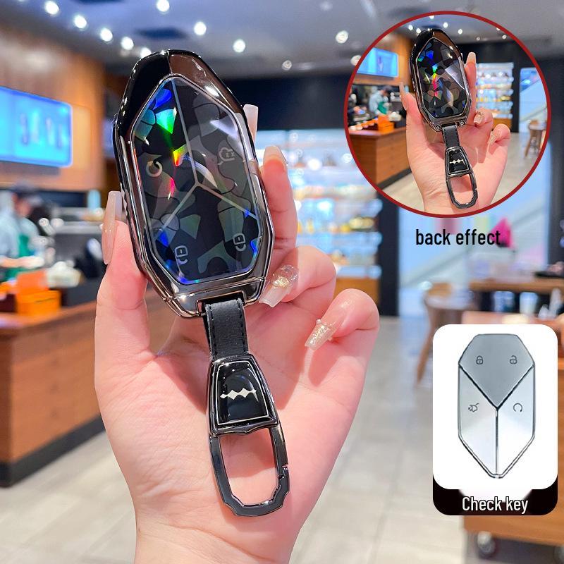 Чехол для ключа и металлический брелок для BYD Formula Leopard 3, 5 и 8