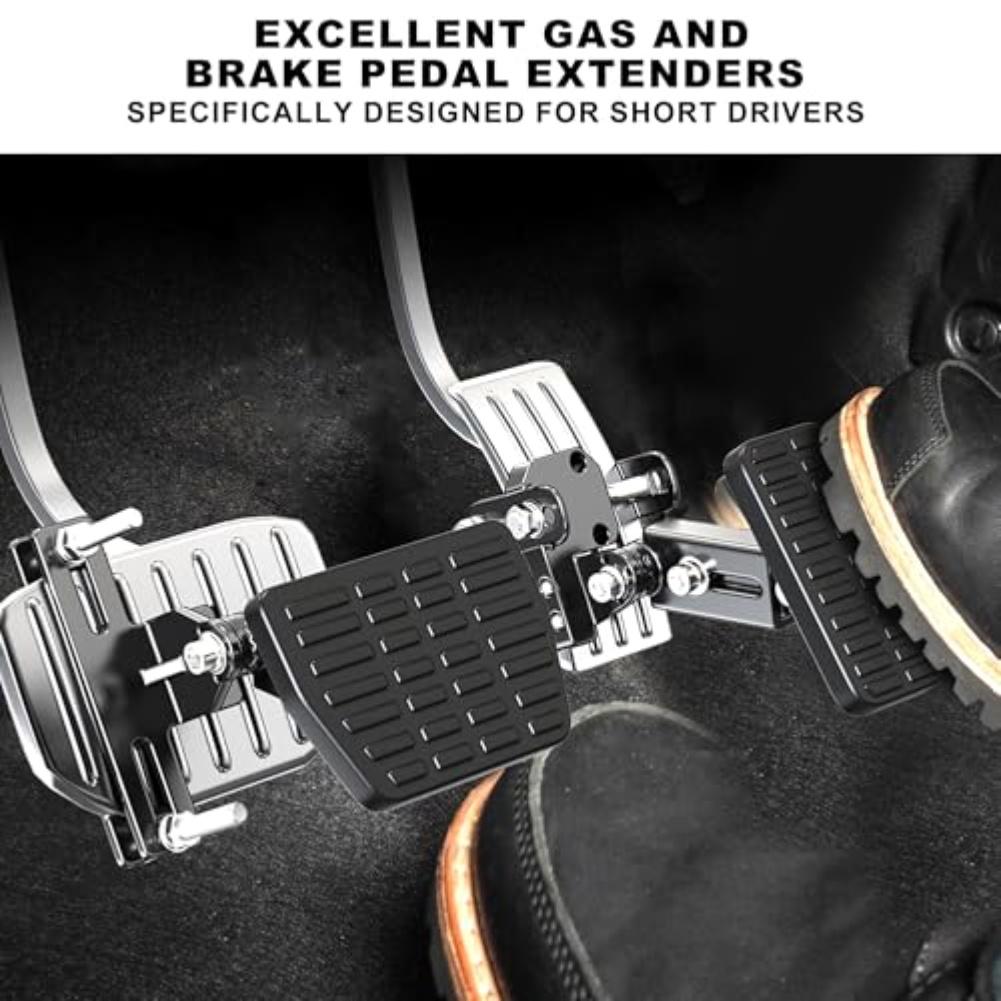 Metal Gas Brake Pedal Extenders For Short Drivers Adjustable Length Angle Comfort Control Cars Go Karts Parts