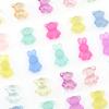 10Pcs Acrylic Scrub Bear Rabbit Beads For DIY Necklace Bracelet Earrings Jewelry Making Craft Accessories