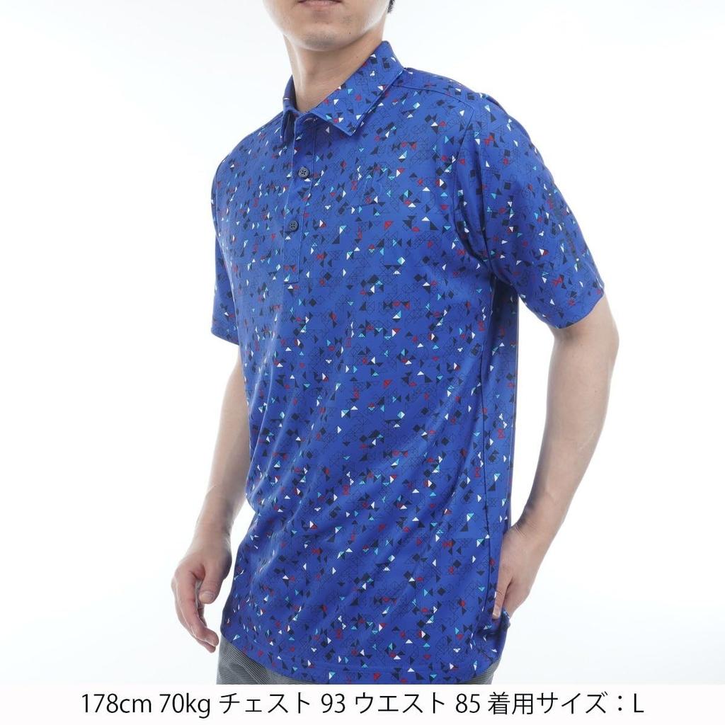 [Bridgestone Golf] Ретро рубашка с коротким рукавом EGM04A мужская BL