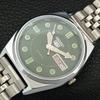 ЯПОНСКИЕ ВИНТАЖНЫЕ ОТРЕМОНТИРОВАННЫЕ АВТОМАТИЧЕСКИЕ МУЖСКИЕ ЧАСЫ SEIKO 5 С ЗЕЛЕНЫМ ЦИФЕРБЛАТОМ a444452-1