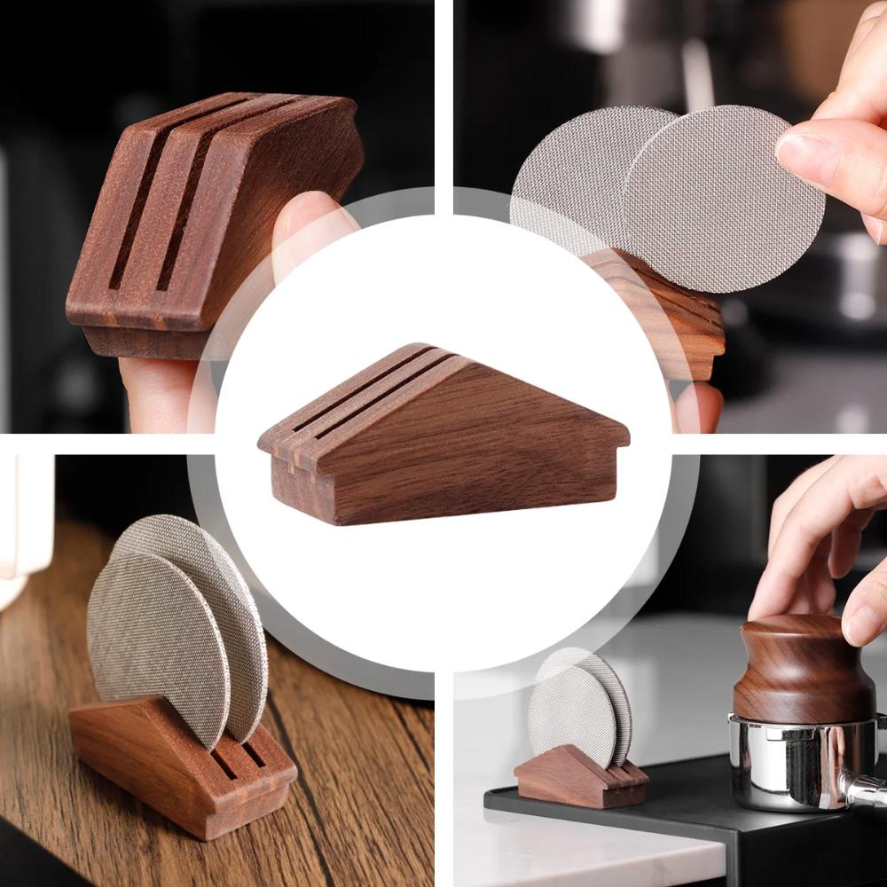 Деревянный эспрессо портафильтр многоразовый фильтр для кофе сетка для хранения подставка НОВЫЙ шайба экран Главная