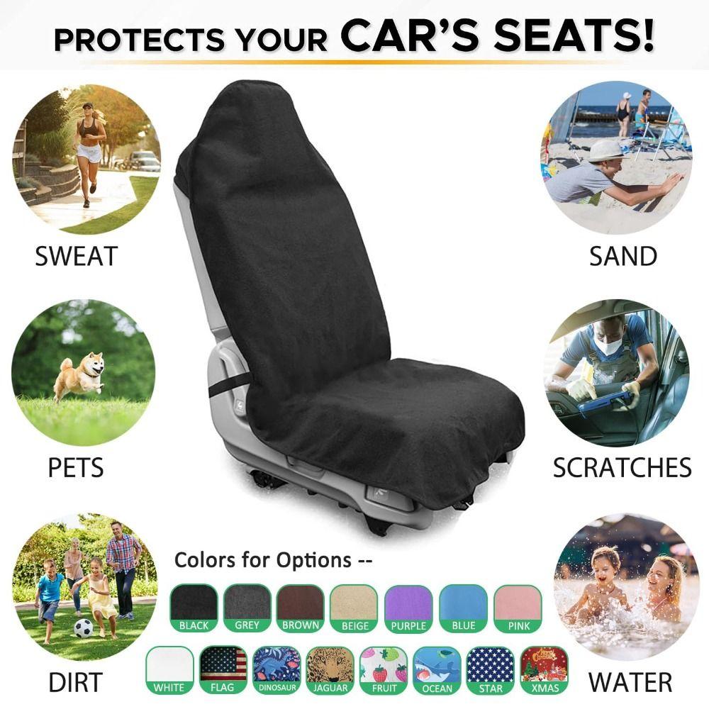 Machine Washable Car Seat Covers Waterproof Non-Slip Seat Protectors  Sport Activities