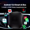 Android 13 CarPlay Ai Box беспроводная коробка для Netflix YouTube беспроводной Carplay Android Auto автомобильные интеллектуальные системы для проводного Carplay