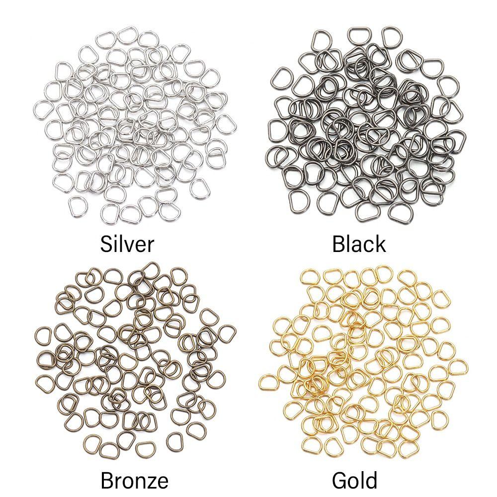 4мм/5мм Мягкие игрушки Мини Сверхмаленькая D-пряжка Сделай сам Куклы Пряжки Аксессуары для кукольных сумок Пуговицы для ремня