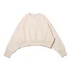 Loose Fit Round Neck Short Casual Sports Long Sleeve Sweatshirt Women Sweatshirt Light-Khaki DQ5762-104