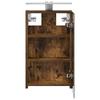 Bathroom Mirror Cabinet Smoked Oak 30 x 10.5 x 50 cm