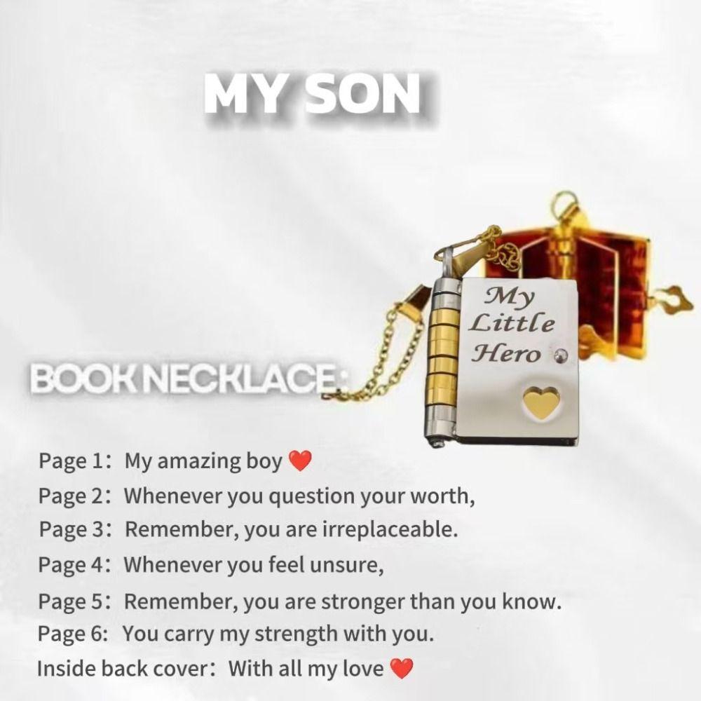 Gold Color Daughter Book Necklace My Incredible Daughter Book Necklace  Jewelry Accessories
