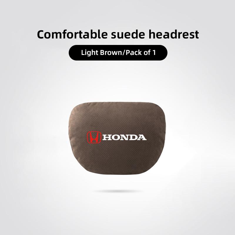 rlbn5 Car Headrest Neck Pillow & Lumbar Support Cushion Auto Interior For Honda CR-V Accord Civic HR-V Pilot Odyssey Fit Jazz Vezel