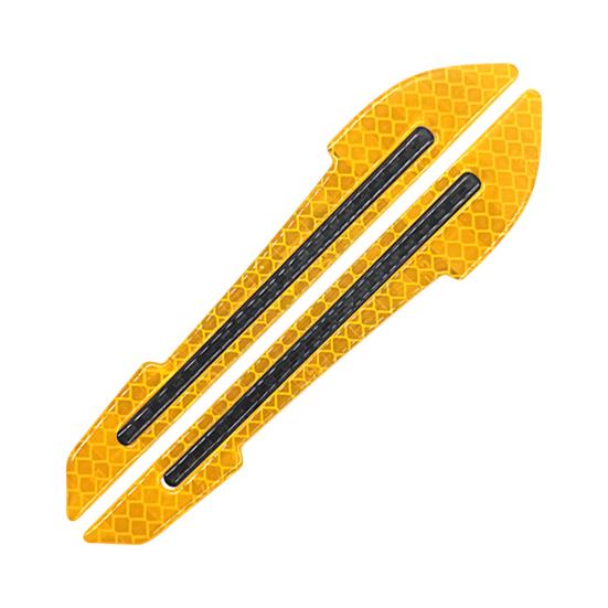 1 Pair?Decal Tape Open Stickers Car Door Auto?Warning?Wear-resistant?Reflective?Reversing Tips Rearview Mirror Sticker