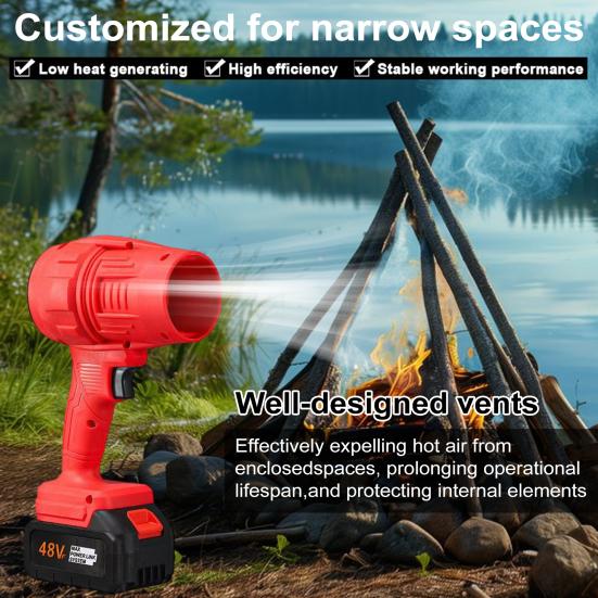 Высокоскоростной канальный вентилятор, турбореактивный вентилятор, электрическая сушилка, мощный вентилятор с бесщеточным двигателем, портативный вентилятор для удаления пыли и выдувания листьев