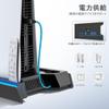 PS5 PS5 Vertical Stand with Cooling Fan 3 Levels Adjustable Wind Speed PlayStation 5 Stand PS5 Controller Edge Charger Charging 2 Devices