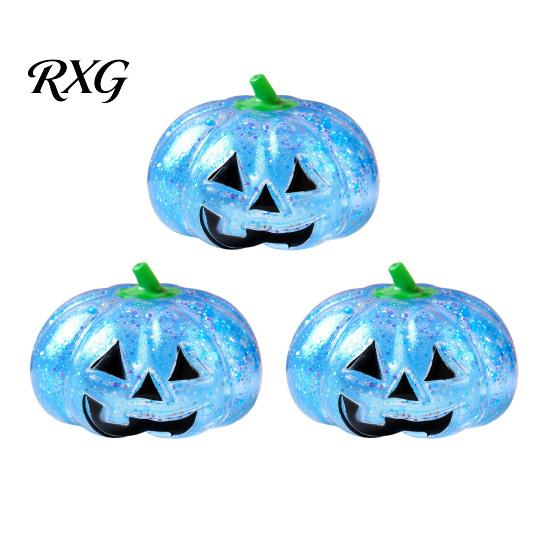 Elastic Fidget Toy 1/2/3Pcs Halloween Pumpkin Stress Relief Toy, Creepy Head Squeeze Glitter Ball for Kids Adults, Party Favors Decompression