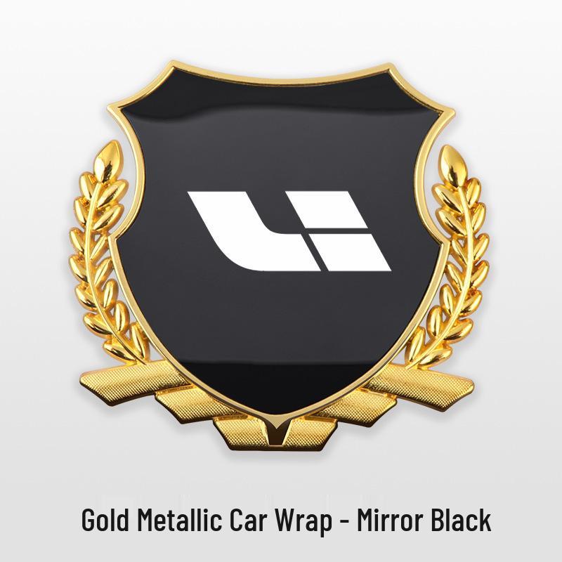 Ideal Cars Wheat Ear Fender Emblem for L6/ONE/L7/L8/L9/MEGA Models - Metal Body Decoration