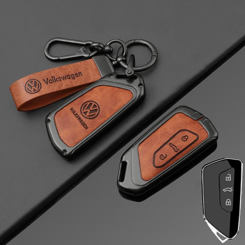 VW GTI GOLF 2026 Горячее для VW VOLKSWAGEN Модный Чехол-Оболочка из Сплава Цинка и Кожи для Автомобильного Ключа Для VW Volkswagen Golf 8 2020 SEAT Le