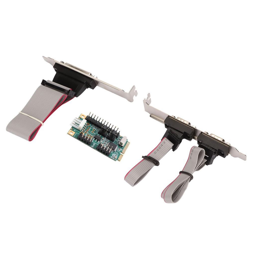 Карта расширения Mini PCIe Serial Parallel 6 Гбит/с PCI Express на порт принтера LPT 2 порта RS 232 DP9-контактный адаптер для 4U