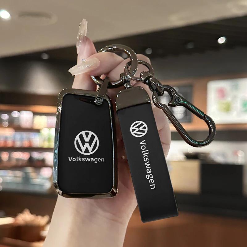 qwe3For VOLKSWAGEN VW For VW Volkswagen Tiguan MK2 Golf 7 MK7 T-Cross T-ROC Polo Touran Zinc Alloy Car Key Case Cover Shell Protect VISJ6