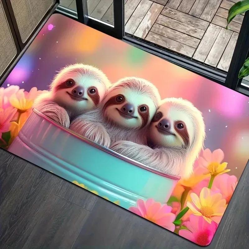 1 шт. Кухонные коврики с рисунком курицы, нескользящие, коврики для дома, для двери, поп-дизайн, коврики для ванной комнаты, коврик для ванной, ковер для дома, декор для раковины, прачечной