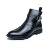 Fashion Retro Classic Mens Boots Chelsea Fashion Shoes British Style Leather Ankle Boots Leisure Walk Casual  Boot High-Top Shoe
