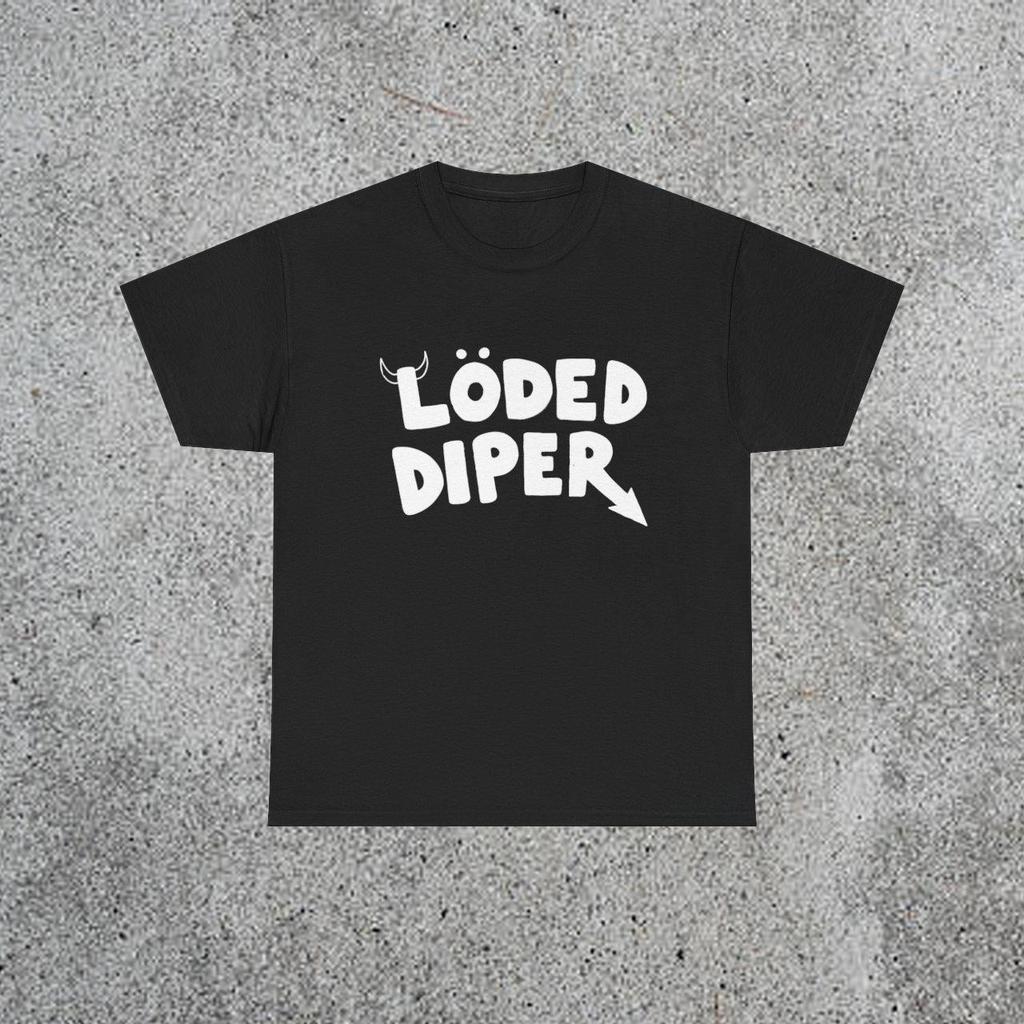 Loded Diper Heavyweight Cotton Graphic TShirt