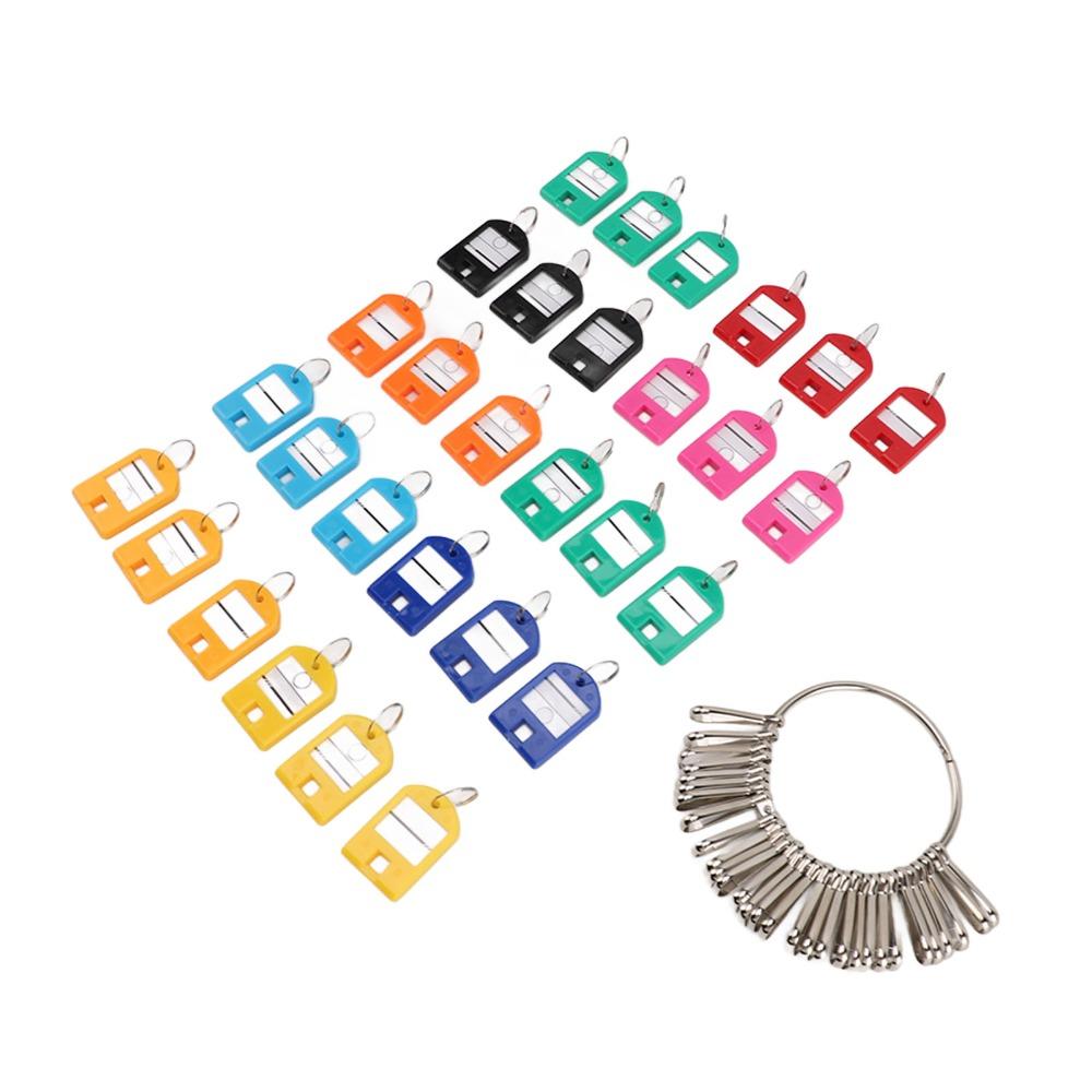 30pcs Portable Key Organizer Plastic Material Key Labels Multi Keys Holder Key Identifiers Houses