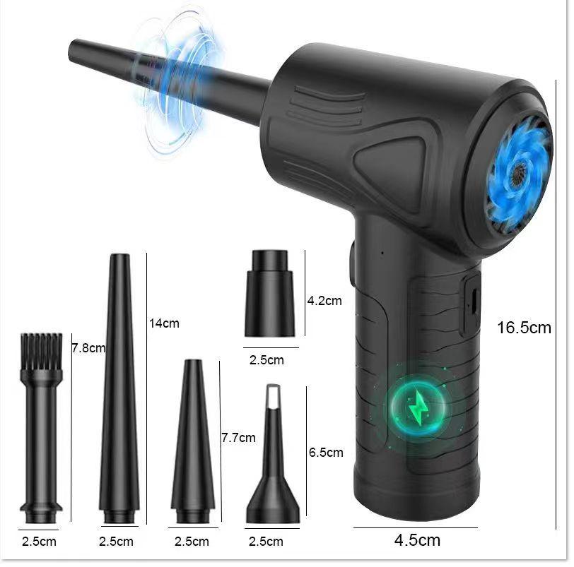 Портативный беспроводной пылеуловитель двойного назначения для чистки дома, автомобиля и электроники (Клавиатура, Корпус компьютера)